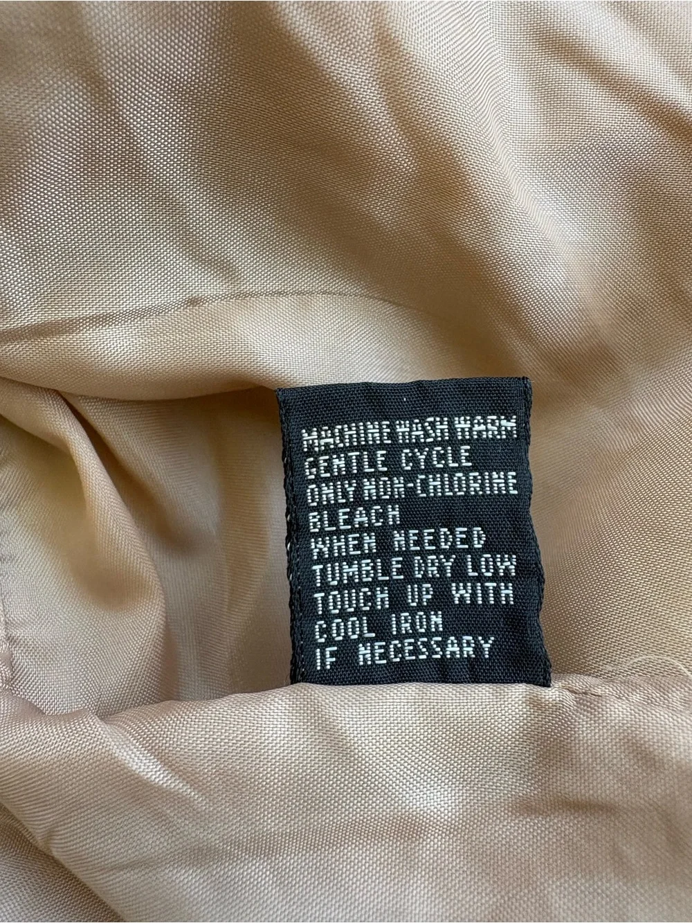 Vintage Ozark Trail Men’s L Tan Bomber Jacket Made in Hong Kong Cotton Blend